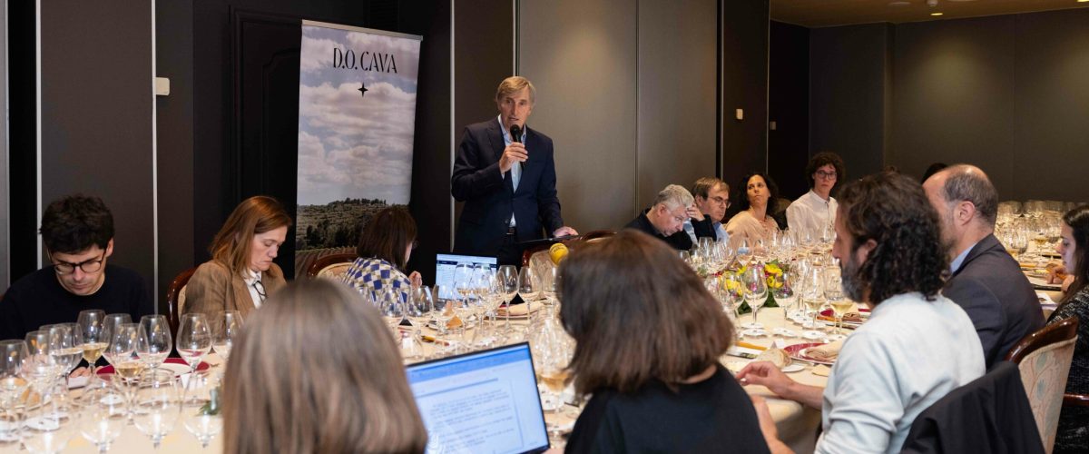 Javier-Pages-president-de-la-DO-Cava-presentant-els-resultats-de-2023